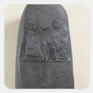 Sticker Carré Kudurru du Roi Melishikhu II