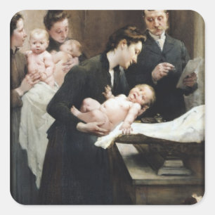 Sticker Carré La baisse du lait dans BellevilleDoctor Variot