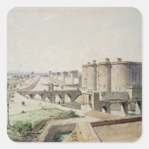 Sticker Carré La bastille en 1420