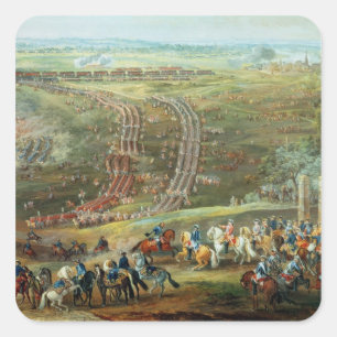 Sticker Carré La bataille de Fontenoy, le 11 mai 1745