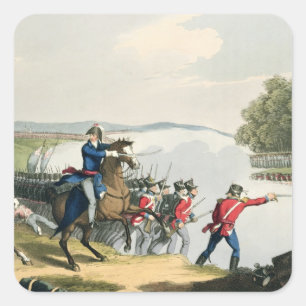 Sticker Carré La bataille de waterloo a décidé par le duc du