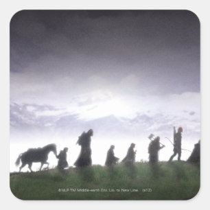 Sticker Carré La camaraderie de l'anneau