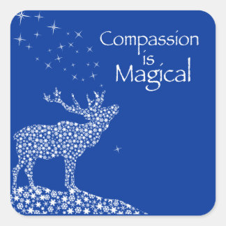 Sticker Carré La compassion est magique