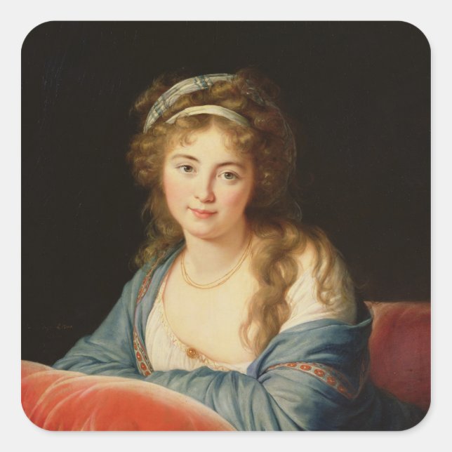 Sticker Carré La comtesse Catherine Vassilievna Skavronskaia (Devant)