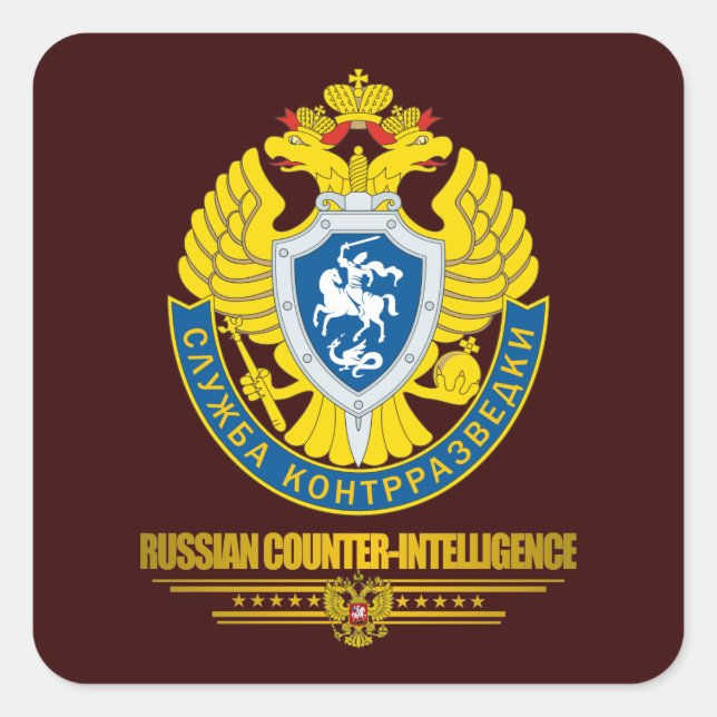 Sticker Carré La contre-intelligence russe (Devant)