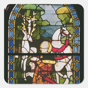 Sticker Carré La conversion de St Eustace