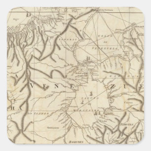 Sticker Carré La côte de Tierra Firma de Carthagène