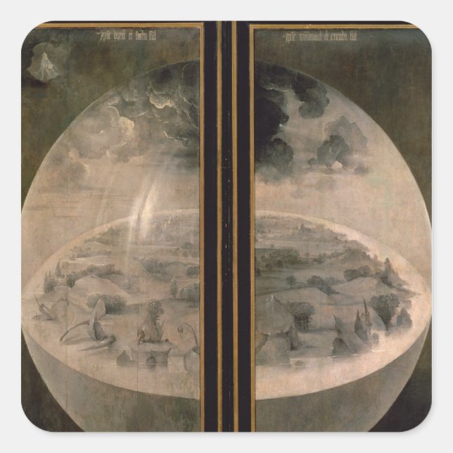 Sticker Carré La création du monde 2 (Devant)