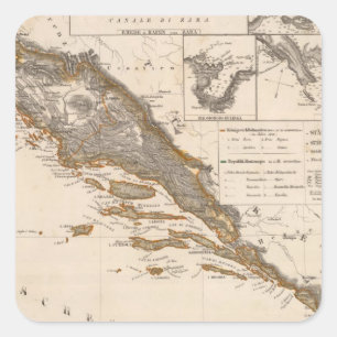 Sticker Carré La Croatie