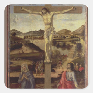 Sticker Carré La crucifixion, c.1455