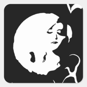 Sticker Carré La Dame