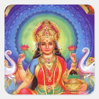 Sticker Carré La déesse hindoue Lakshmi Maa