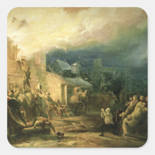 Sticker Carré La délivrance de John Wesley