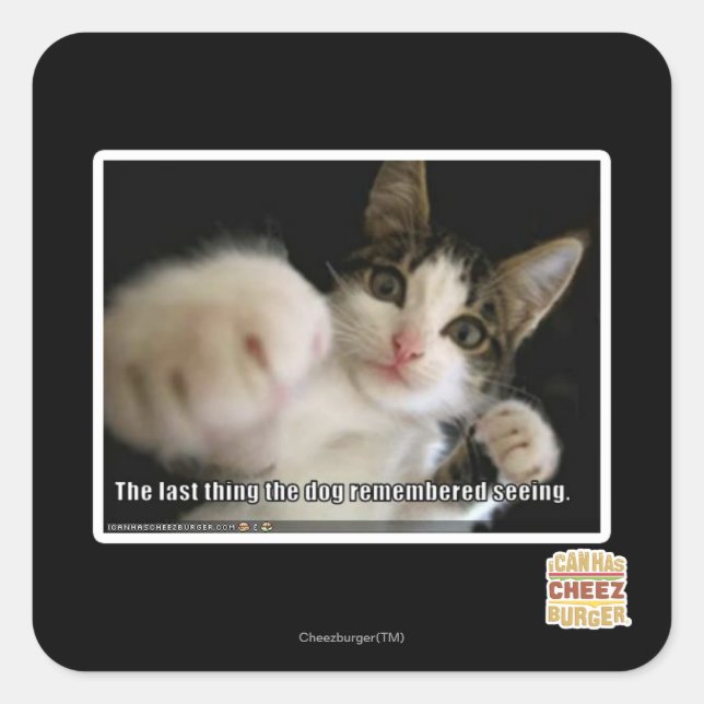 Sticker Carré La dernière chose (Devant)