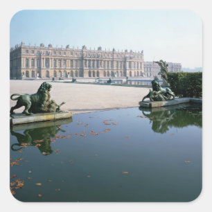 Sticker Carré La façade ouest ou jardin vue depuis le Parterre