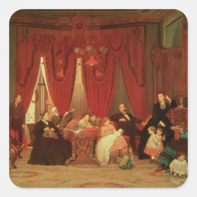 Sticker Carré La famille Hatch, 1870-1871 (Devant)