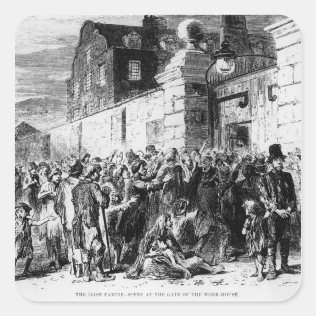 Sticker Carré La famine irlandaise (Devant)