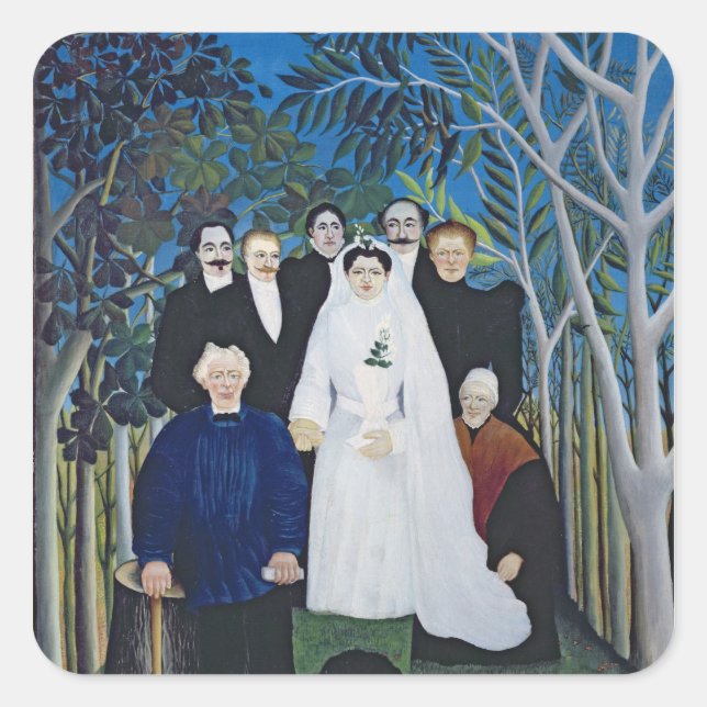 Sticker Carré La fête de mariage, vers 1905 (Devant)