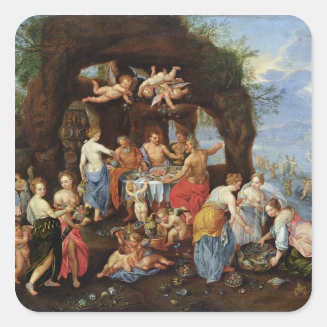 Sticker Carré La fête des dieux (Devant)