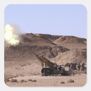 Sticker Carré La flamme et la fumée émergent du museau