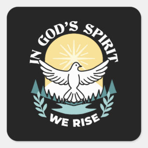 Sticker Carré La force spirituelle en Dieu - L'épanouissement de