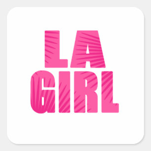 Sticker Carré LA Girl