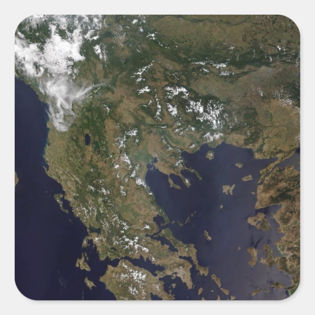 Sticker Carré La Grèce et ses pays voisins (Devant)