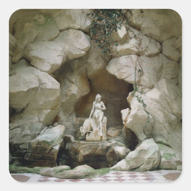 Sticker Carré La Grotte de la Laiterie de la Reine (Devant)