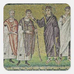 Sticker Carré La guérison de deux aveugles de Jéricho