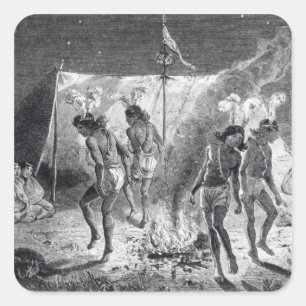 Sticker Carré La "jolie Chambre" et danse