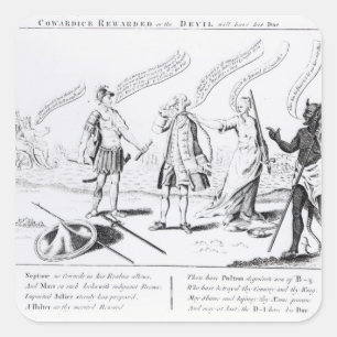 Sticker Carré La lâcheté récompensée ou le diable aura le si