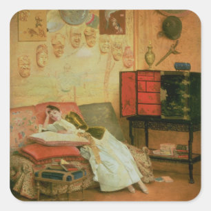 Sticker Carré La Liseuse