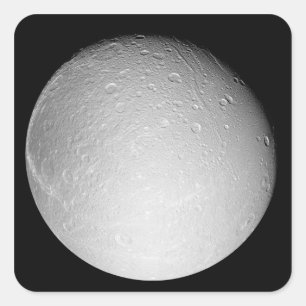 Sticker Carré La lune de Saturne Dione