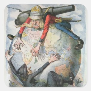 Sticker Carré La Mosca Roja