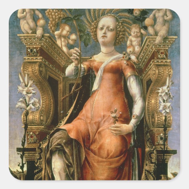 Sticker Carré La Muse Thalia (Devant)