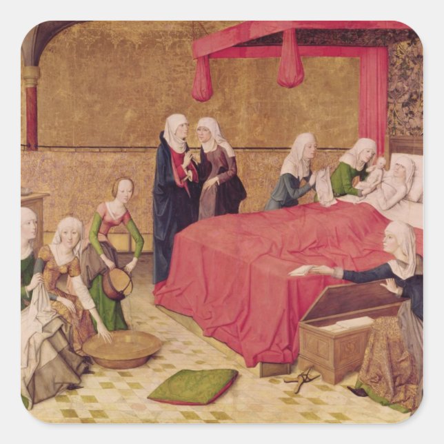 Sticker Carré La naissance de la Vierge (Devant)