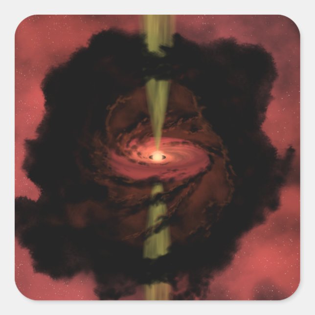 Sticker Carré La naissance d'une étoile (Devant)