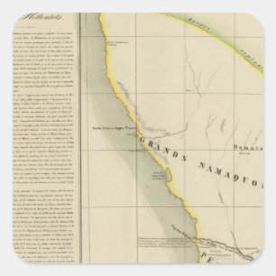 Sticker Carré La Namibie, Afrique du Sud 50