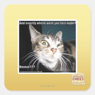 Sticker Carré Là où étiez vous