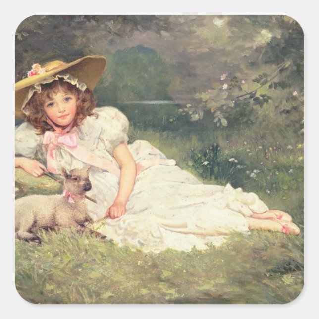 Sticker Carré La Petite Bergère (Devant)