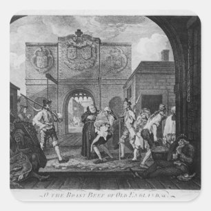 Sticker Carré La porte de Calais, ou O le boeuf de rôti