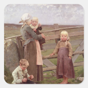 Sticker Carré La porte de Dalby, Skane, 1884
