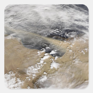 Sticker Carré La poussière enlève à l'air comprimé la côte 