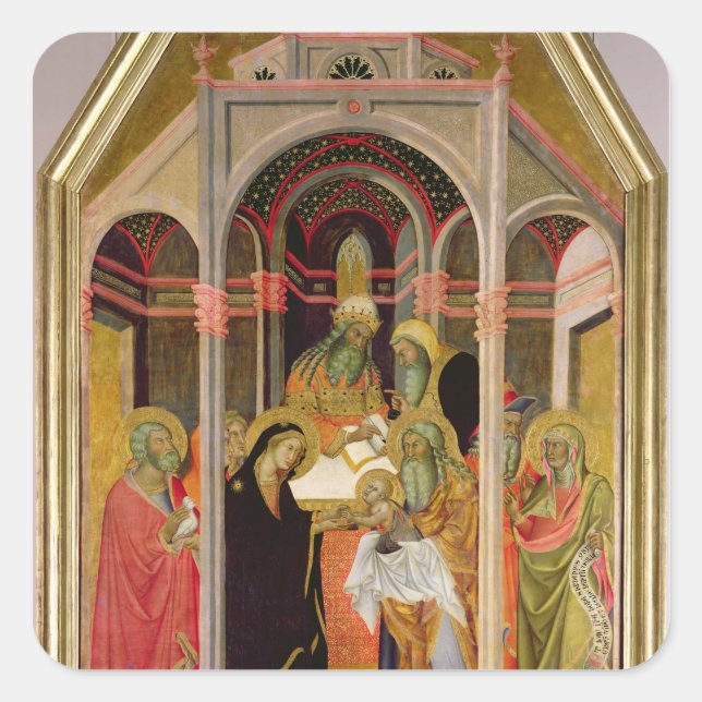 Sticker Carré La présentation dans le Temple 2 (Devant)