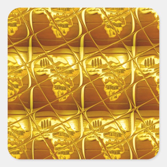 Sticker Carré La promesse d'or de l'Afrique (Devant)