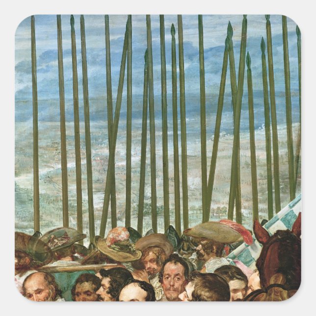 Sticker Carré La reddition de Breda, détails des soldats (Devant)