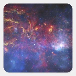 Sticker Carré La région Centre de la galaxie de manière laiteu