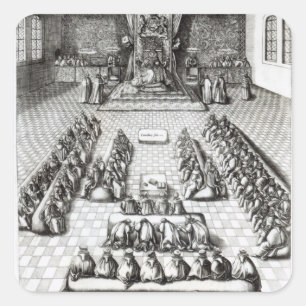 Sticker Carré La Reine Elizabeth I au Parlement