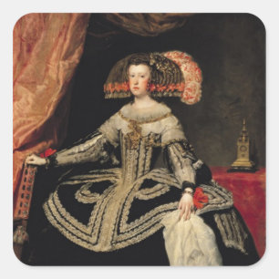 Sticker Carré La Reine Maria Anna de l'Autriche, 1652