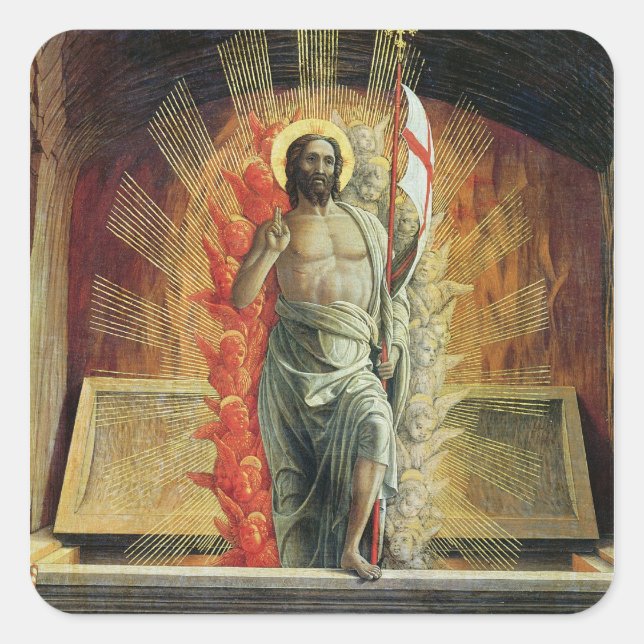 Sticker Carré La résurrection (Devant)